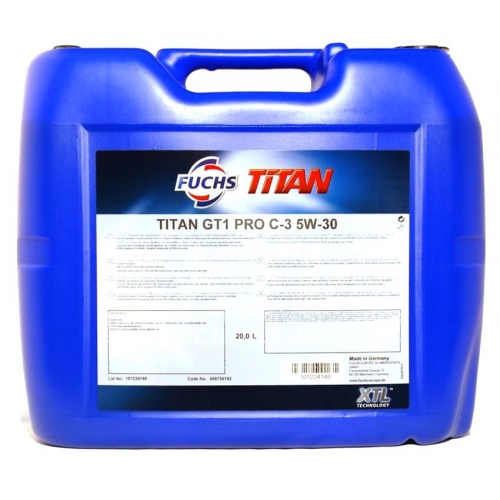 Купить Масло FUCHS TITAN GT1 PRO C-3 5W 30 (20л) в интернет-магазине Ravta – самая низкая цена