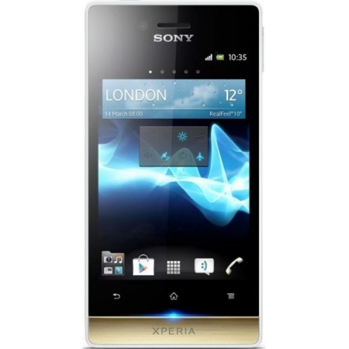 Купить Смартфон Sony ST23i Xperia Miro (белый/золотистый) в интернет-магазине Ravta – самая низкая цена