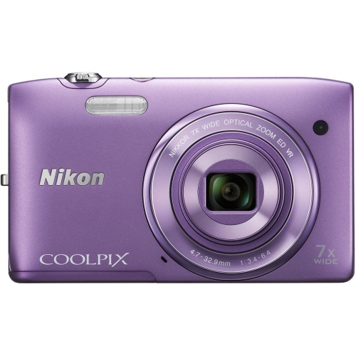 Купить Фотоаппарат Nikon Coolpix S3500 (фиолетовый) в интернет-магазине Ravta – самая низкая цена