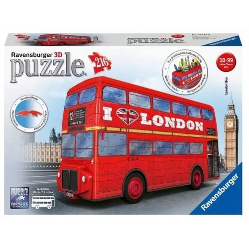 Купить Ravensburger. Пазл карт. 3D 216 арт.12534 "Лондонский автобус" в интернет-магазине Ravta – самая низкая цена