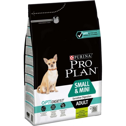 Купить ProPlan Dog ADULT SMALL&MINI Sensitive degistion,ягненок/рис 7кг. для взрослых собак мелких,карл-ых  в интернет-магазине Ravta – самая низкая цена