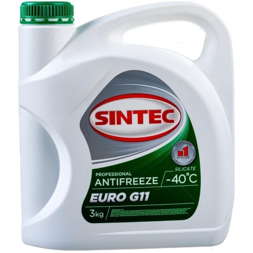Купить Антифриз Sintec EURO G11 (3кг) зеленый в интернет-магазине Ravta – самая низкая цена