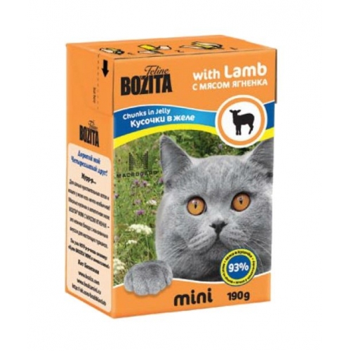 Купить Bozita super premium Mini Кусочки в желе для кошек - ягненок (Lamb) 0,19кг в интернет-магазине Ravta – самая низкая цена
