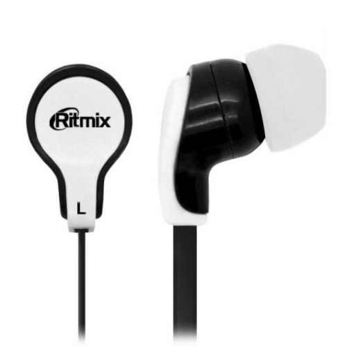 Купить Наушники RITMIX RH-183 Black+White в интернет-магазине Ravta – самая низкая цена