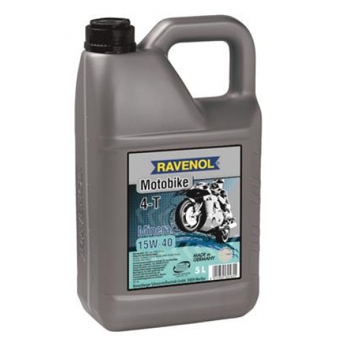 Купить Моторное масло RAVENOL Motobike 4-T Mineral 15W-40 (5л) в интернет-магазине Ravta – самая низкая цена