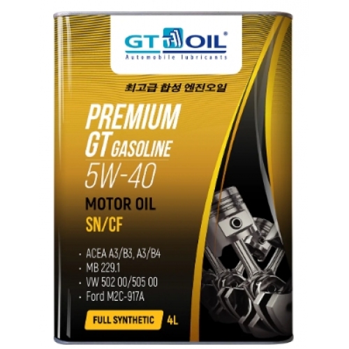 Купить Масло моторное GT OIL Premium GT Gasoline 5W-40 синтетическое 4 л 8809059407226 в интернет-магазине Ravta – самая низкая цена