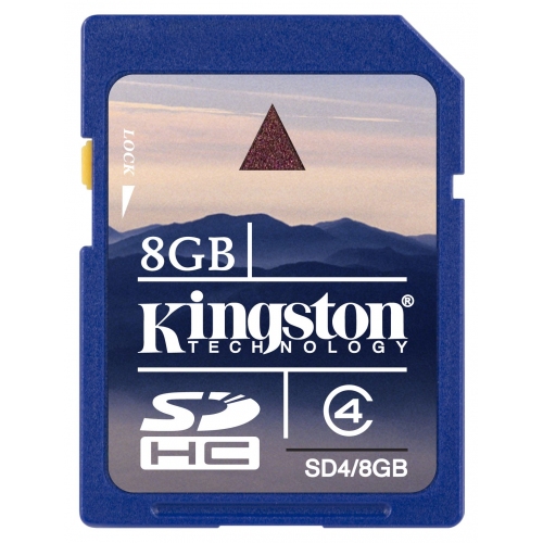 Купить Карта памяти Kingston SDHC 8GB Class 4 (SD4/8GB) в интернет-магазине Ravta – самая низкая цена