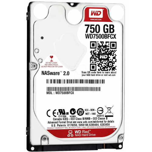 Купить Жесткий диск WD Original SATA-III 750Gb WD7500BFCX Red (5400rpm) 16Mb 2.5" в интернет-магазине Ravta – самая низкая цена