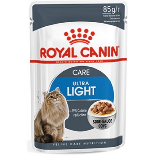 Купить Консервы Royal Canin Ultra Light пауч для кошек, склонных к полноте кусочки в соусе Мясо 85г в интернет-магазине Ravta – самая низкая цена
