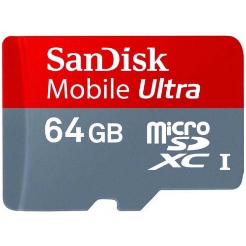 Купить Флеш карта microSDHC 64Gb Class10 Sandisk SDSDQU-064G-U46A +adapter в интернет-магазине Ravta – самая низкая цена