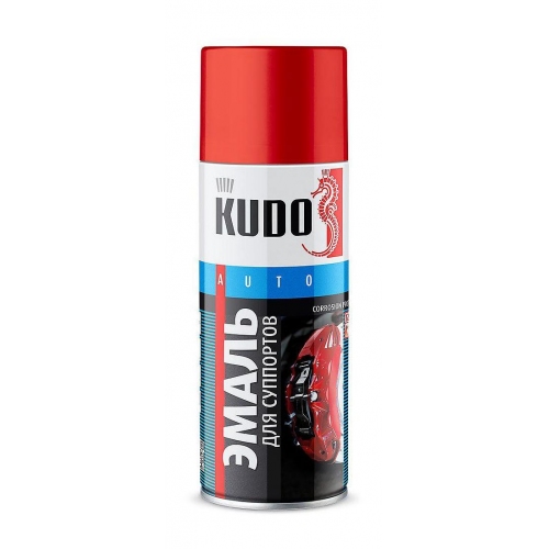 Купить KU-5211 Kudo Эмаль для суппортов красная (520 мл)  в интернет-магазине Ravta – самая низкая цена