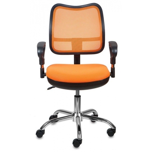 Купить Кресло Бюрократ CH-799SL/OR/TW-96-1 спинка сетка оранжевый сиденье оранжевый крестовина хром в интернет-магазине Ravta – самая низкая цена