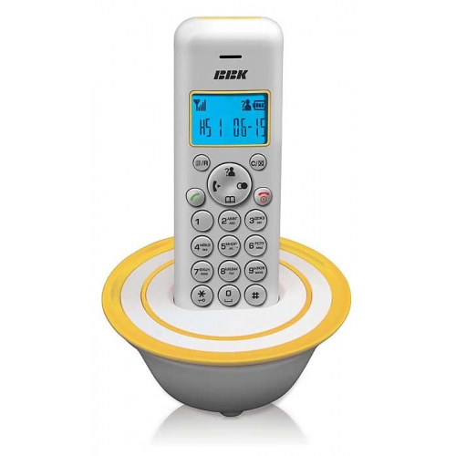 Купить Телефон DECT BBK BKD-815 белый/желтый в интернет-магазине Ravta – самая низкая цена