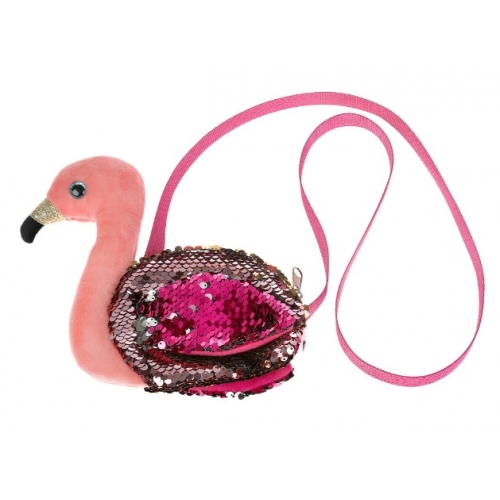 Купить Мой питомец. Мягкая игрушка сумочка "Фламинго" из пайеток 16х18см, в пак арт.F80131-17 в интернет-магазине Ravta – самая низкая цена