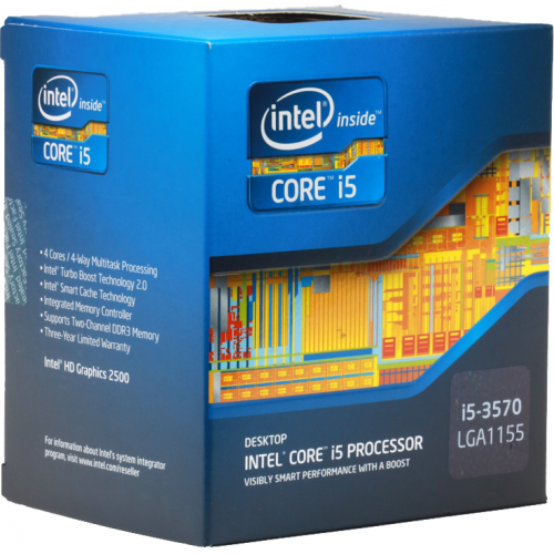 Купить Intel Core i5-3570 Ivy Bridge (3400MHz, LGA1155, L3 6144Kb) BOX в интернет-магазине Ravta – самая низкая цена