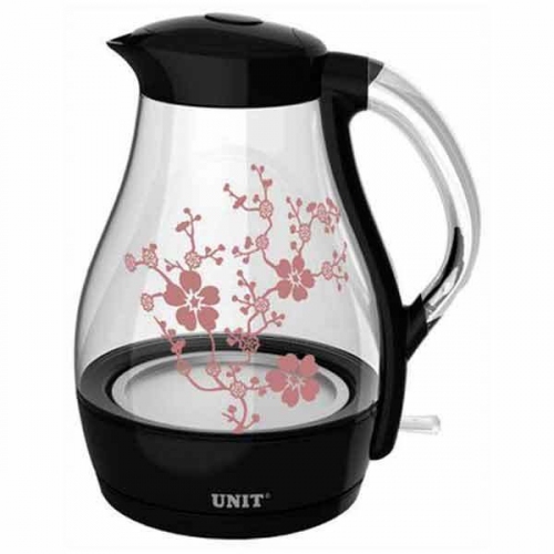 Купить Чайник Unit UEK-258 (черный/с рисунком) в интернет-магазине Ravta – самая низкая цена