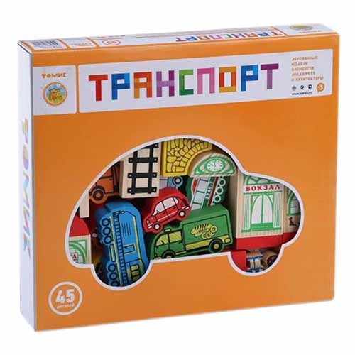 Купить Конструктор "Транспорт" 45 деталей, Томик (7678-3) в интернет-магазине Ravta – самая низкая цена
