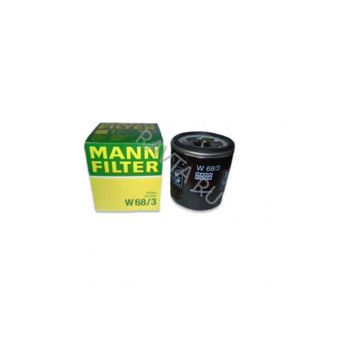 Купить W68/3 MANN-FILTER Mann Фильтр масляный   в интернет-магазине Ravta – самая низкая цена