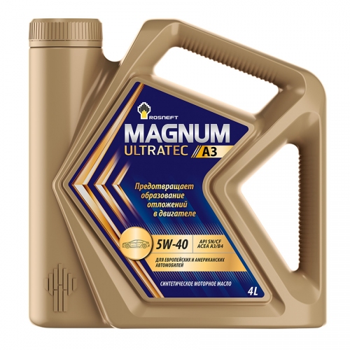 Купить -Масло ROSNEFT Magnum Ultratec A3 5W-40 (4л) РНПК в интернет-магазине Ravta – самая низкая цена