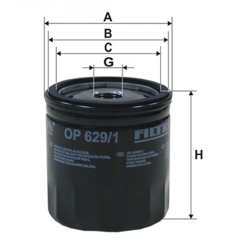 Купить OP629/1 Filtron Масляный фильтр в интернет-магазине Ravta – самая низкая цена