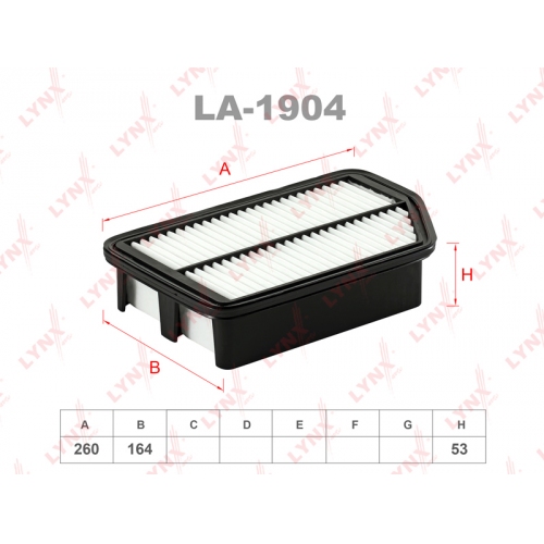 Купить Фильтр воздушный LYNXauto LA-1904 в интернет-магазине Ravta – самая низкая цена