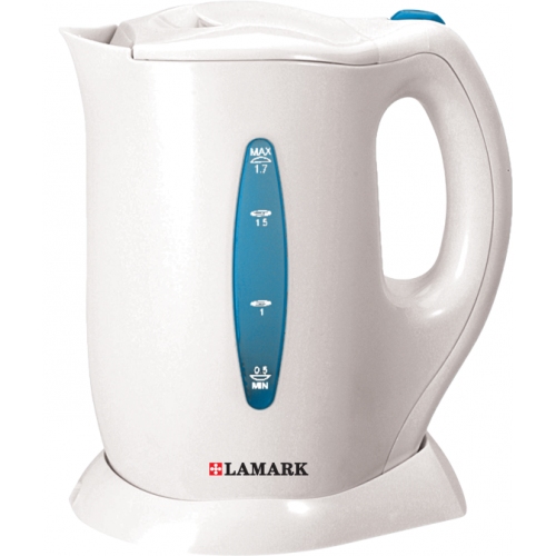 Купить Чайник LAMARK LK7001 (белый синяя вставка в интернет-магазине Ravta – самая низкая цена