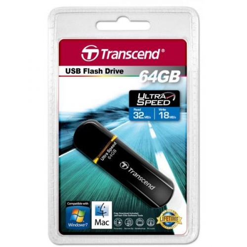 Купить Флеш диск USB Transcend JetFlash 600 64Gb USB2.0 в интернет-магазине Ravta – самая низкая цена