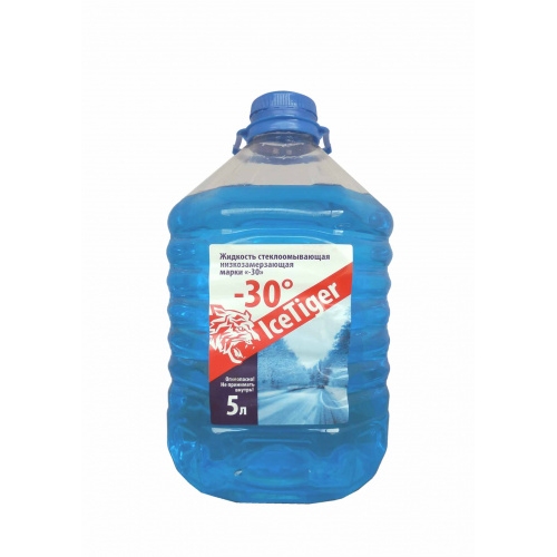 Купить Жидкость стеклоомывающая низкозамерзающая Ice Tiger -30 (ПЭТ) (5л). в интернет-магазине Ravta – самая низкая цена