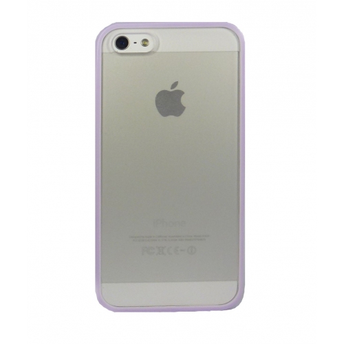 Купить Бампер с прозрачной задней крышкой для iPhone 5 (фиолетовый) в интернет-магазине Ravta – самая низкая цена