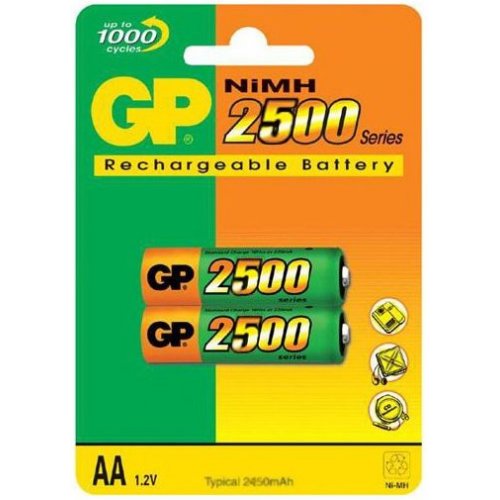 Купить Аккумулятор GP 250AAHC-CR2 2500mAh AA 2шт в интернет-магазине Ravta – самая низкая цена