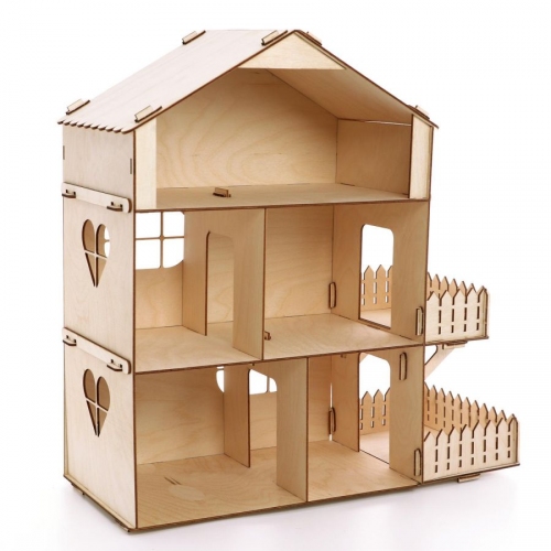 Купить Коняша. Кукольный дом без мебели "Woody Style" арт.КДФ02 в интернет-магазине Ravta – самая низкая цена