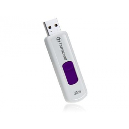 Купить Флешка USB TRANSCEND JetFlash 530 32GB TS32GJF530 Белый/Фиолетовый в интернет-магазине Ravta – самая низкая цена