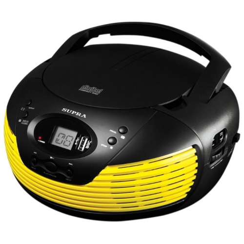 Купить Магнитола Supra BB-CD120U (черный/желтый) в интернет-магазине Ravta – самая низкая цена