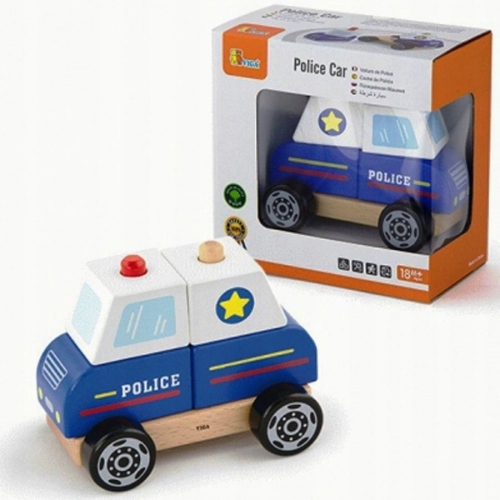 Купить VIGA. 50201 Сборная полицейская машина (дерево) 16*9*16 в интернет-магазине Ravta – самая низкая цена
