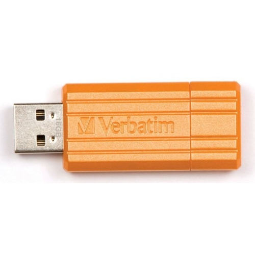 Купить Флеш Диск Verbatim 16Gb PinStripe PINSTRIPE USB2.0 оранжевый в интернет-магазине Ravta – самая низкая цена