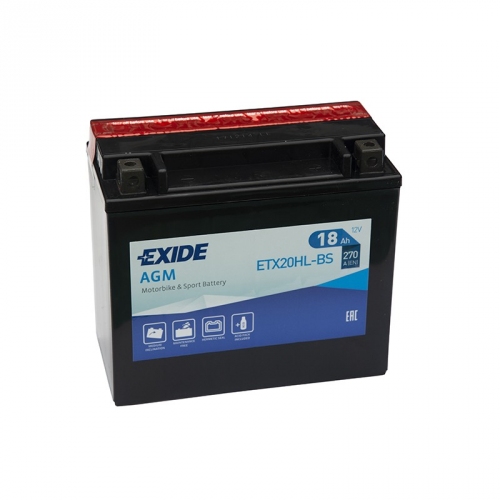 Купить Мото аккумулятор EXIDE ETX20HL-BS 18Ah 270A в интернет-магазине Ravta – самая низкая цена