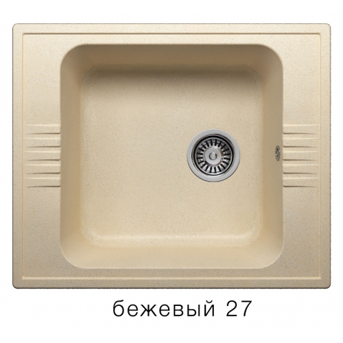 Купить Мойка для кухни под мрамор Полигран-М F 20 (бежевый, цвет №27) в интернет-магазине Ravta – самая низкая цена