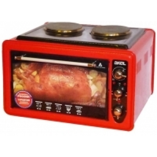 Купить Мини-печь AKEL AF-752 R красный, 36 л, терморег., 2 конф., -гриль, ТЭН повышенной мощности в интернет-магазине Ravta – самая низкая цена