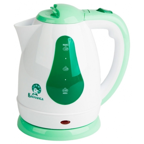 Купить Чайник Василиса Т3-1500 белый с зеленым 1,8л, 1500Вт в интернет-магазине Ravta – самая низкая цена