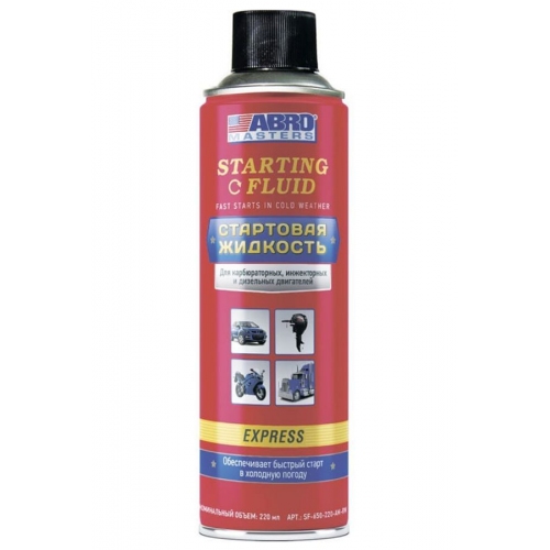 Купить Стартовая жидкость ABRO MASTERS SF-650-220-AM-RW 220мл в интернет-магазине Ravta – самая низкая цена