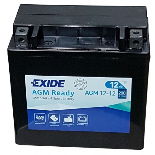 Купить Мото аккумулятор EXIDE AGM12-12 12Ah 200A в интернет-магазине Ravta – самая низкая цена