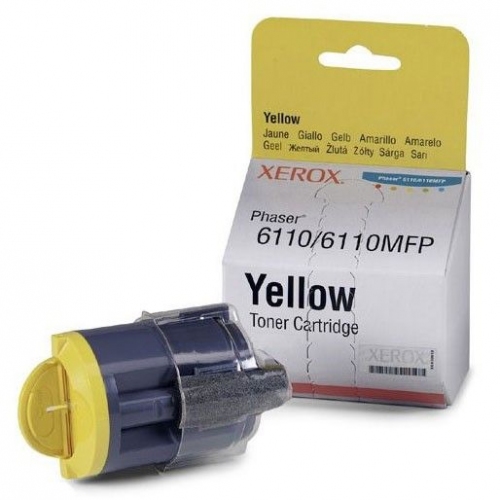 Купить Тонер картридж Xerox 106R01204 для Phaser 6110 желтый (1 000 стр) в интернет-магазине Ravta – самая низкая цена