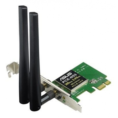 Купить Беспроводной адаптер ASUS PCE-N53 PCI-E 802.11n 300Mbps dual-band в интернет-магазине Ravta – самая низкая цена
