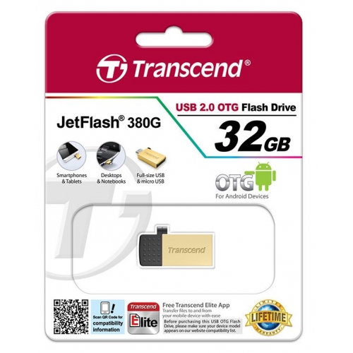 Купить Флеш диск USB Transcend JetFlash 380G 32G USB OTG в интернет-магазине Ravta – самая низкая цена