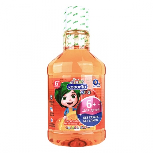 Купить 029972 Ополаскиватель для полости рта для детей  с 6 лет  LION Thailand Kodomo аромат апельсина 250м в интернет-магазине Ravta – самая низкая цена