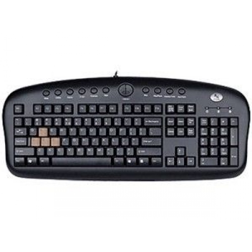 Купить Клавиатура A4Tech KB-28G-1 black (exchange keycap) PS/2 Multimedia в интернет-магазине Ravta – самая низкая цена