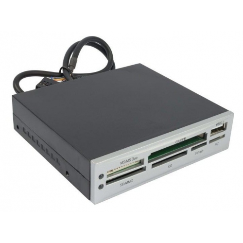 Купить Устройство чтения карт памяти Acorp CRIP200-S USB2.0 (all-in-1, + USB port) Internal silver в интернет-магазине Ravta – самая низкая цена