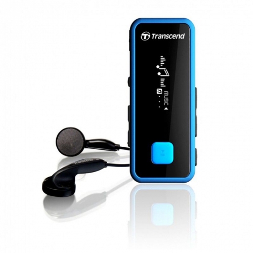 Купить MP3-плеер Transcend MP350 8Gb (черный/голубой) в интернет-магазине Ravta – самая низкая цена