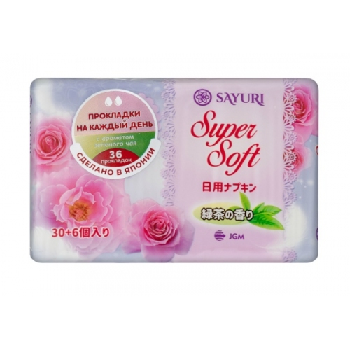 Купить 132025 Ежедневные гигиенические прокладки с аром. зеленого чая Super Soft, 15 см, 36 шт (DNSS01D) в интернет-магазине Ravta – самая низкая цена