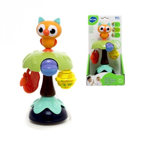 Купить Жирафики.939856 Развивающая игрушка "Совушка" на присоске: трещит, гремит, крутится в интернет-магазине Ravta – самая низкая цена
